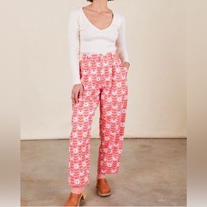 Big Bud Press Pink Daisy Chain Trousers XS